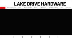 Desktop Screenshot of lakedrivehardware.com