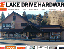 Tablet Screenshot of lakedrivehardware.com